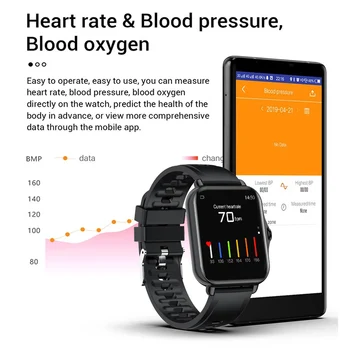 LIGE 2021 Novih Moških Pametno gledati manšeta Moške in Ženske športne ure srčnega utripa spanja spremljanje klic opomnik Smartwatch