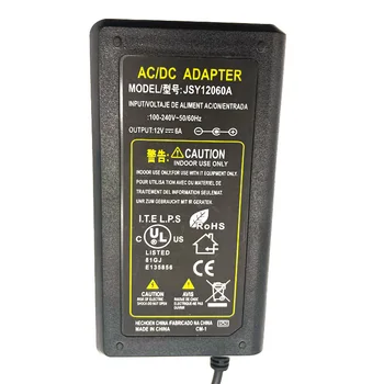AC DC LED Napajanje 110V Adapter 220V 12V 6A 10A 20A Stikalo priključite LED Driver Transformator Za Led Trak Varnostne Kamere, Webcam
