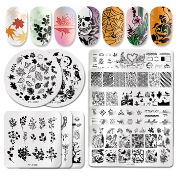 TXD Nail art iz nerjavečega jekla tiskanje predloge žigosanje plošča design, geometrijske cvet serije naslikal tiskanje živali stekla tempe
