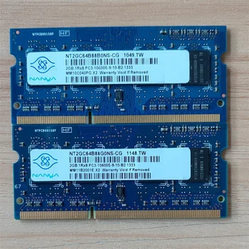 Nanya memoria DDR3 RAM 2GB/4GB PC3 10600S/12800S 1333/1600MHz DDR3 4 GB 1333 2GB1333MHz laptop ram pomnilnik za prenosnik