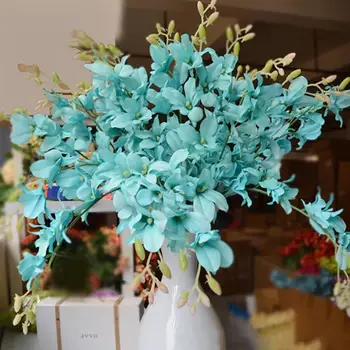 Umetni Ponaredek Orhideja Je Cvet Rastlin Home Office Svate Tabela Dekorativni Šopek Ornament Fotografija Prop
