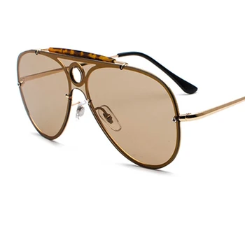 Vintage pilotni rimless ženska sončna očala Moda Luksuzne blagovne Znamke brez okvirjev zlitine visoko kakovostna sončna očala Moški Ženska očala