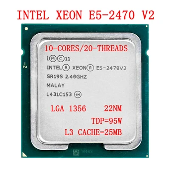 Intel Xeon Processor E5-2470 v2 25M Cache, 2.40 GHz, TDP 95W, 22-nanometrske, LGA1356 Ten-Jedra Dvajset-Niti Strežnik e5 2470v2 CPU