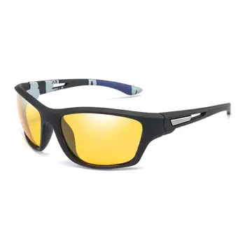 LongKeeper Nočno Vizijo Očala Moških Polarizirana sončna Očala Rumene Leče, Anti-Glare Buljiti Nočna Vožnja sončna Očala Očala UV400