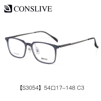 2021 NOVO 13g Svetlobe Optičnih Očal Okvir za Moške Progresivna Multifokalna Titana +Acatate Recept Očala Okvir S3054