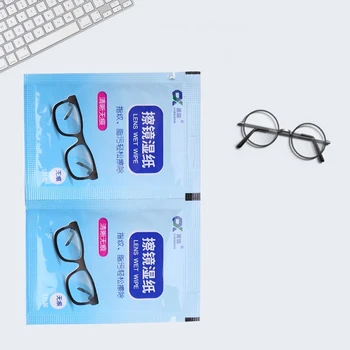 50Pcs Anti-Fog Robčki Očala Pre-navlaženo Antifog Len Defogger Očala Robčki D08E