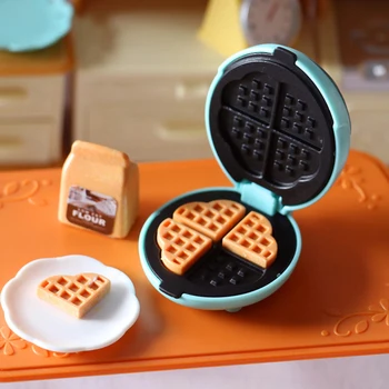 1set 1/6 Obsega Lutke Miniaturni Hrane Mini Kruh Maker/Električna Pečica Za Kuhinjsko Pohištvo Decration Dodatki