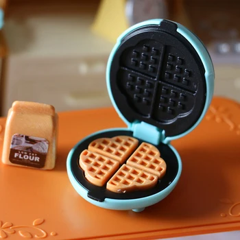 1set 1/6 Obsega Lutke Miniaturni Hrane Mini Kruh Maker/Električna Pečica Za Kuhinjsko Pohištvo Decration Dodatki