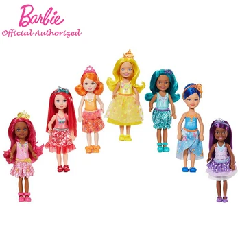 Barbie Dekle Dreamtopia Serije Mavrica Zalivu 7 Lutke Igrajo Nastavite Drugačen Svet Mini Otrok Igrače Za Otroke, Darilo za Rojstni dan DPY37