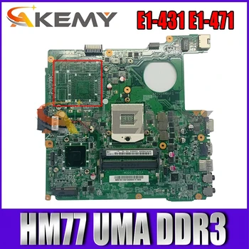 AKEMY NBM0Q11001 OPOMBA.M0Q11.001 Glavni odbor Za Acer aspire E1-431 E1-471 Prenosni računalnik z Matično ploščo DAZQSAMB6F1 HM77 UMA DDR3 dela
