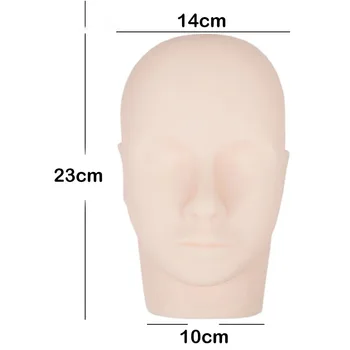 Trepalnic Praksi Usposabljanja Manekenka Glavo za Ličila Cosmetology Ravno Mehki Silikonski Material Glavo z Mount Luknja