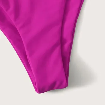 Bikini 2021 Seksi Tie-Dye Čipke High Cut Noge Povodcem Bikini Komplet Dveh Kos Kopalke, kopalke ženske tankini kopalke ženske