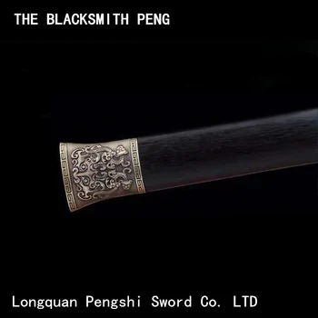 Boutique Phenix han jian/Pečenka zlato na visoko ogljikovega jekla Han Meč/Kitajski Han Dinastije meči Visoko zmogljivost jekla ročno kovane