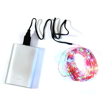 5/10m(50/100 Led) Nepremočljiva Varčevanja z Energijo, USB LED Bakrene Žice Prilagodljiv Pravljice Niz Luči Garland Dekoracijo