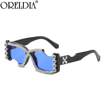 2021 Moda Punk sončna Očala Ženske Pravokotnik sončna Očala Lady Osebnost Očala Luksuzne blagovne Znamke Oblikovalec Odtenki Očala UV400