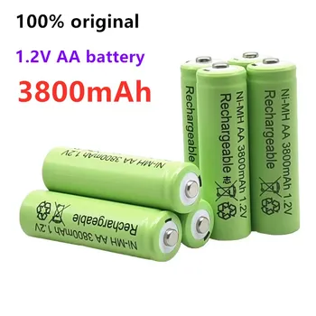 Prvotne AA 3800 mAh 1,2 V Kakovosti polnilne baterije AA 3800 mAh Ni-MH polnilna 1,2 V 2A baterije