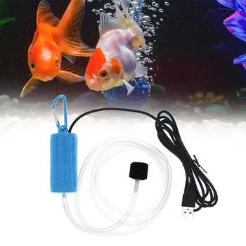 Prenosni Mini USB Aquarium Fish Tank Kisika zračna Črpalka Izklop za Varčevanje z Energijo Oskrbuje Vodni Terarija Fish Tank Dodatki
