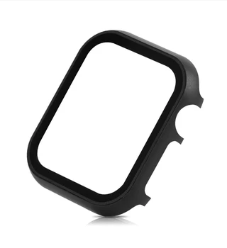 Steklo+Okvir matel primeru Za Apple Gledati serije 6 se 5 4 3 44 42mm iwatch trak 40 mm 38 mm Kovinski odbijača screen protector okvir
