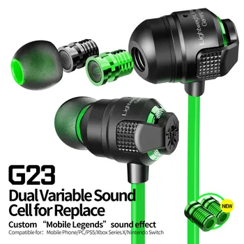 PLEXTONE G23 Gaming Slušalke Slušalke 3.5 mm Čepkov E-Šport Kovinski,Igralne Sprejemnik Pripomoček,Slušalke z mikrofonom in vol