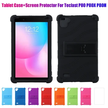 Tablični Primeru+Screen Protector za Teclast P80 P80X P80H 8 Palčni Tablični Anti-Spusti Silikona Primeru Tablet Stojalo