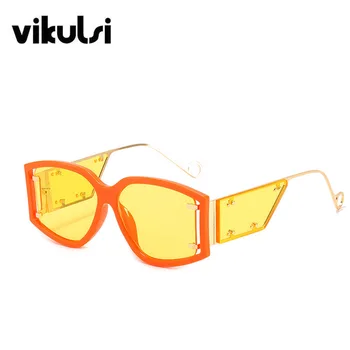Ženske Luksuzni Kvadratnih sončna Očala Steampunk Prvotne blagovne Znamke Design sončna Očala Ženski Moški Modni Stil Leopard Odtenki Očala UV400