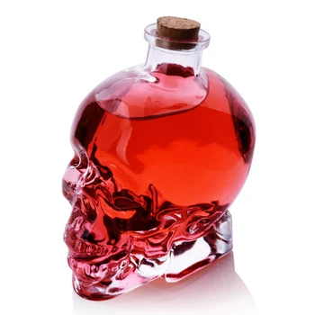 120-750 ML Ustvarjalne Stekla Prazno Steklenico Lobanje Rdeče Vino Kristalno Steklenico Viskija Kozarcev Vina