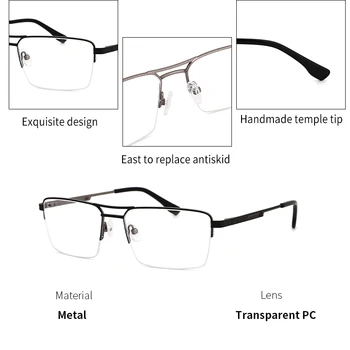 KANSEPT Moških Optičnih Očal Okvir Kovinski Kratkovidnost Recept Očala Okvir 2021 Nov Prihod Visoke Kakovosti ME2360