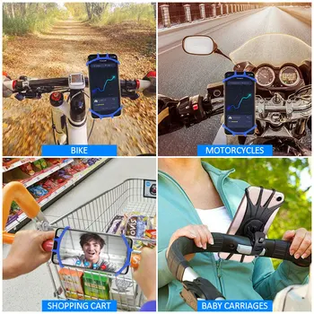 Univerzalni Motocycle Izposoja Mobilni Telefon, držalo za iPhone, Samsung Xiaomi Mobilni Telefon Huawei Mobile Kolo Krmilo, Vesa Nosilec