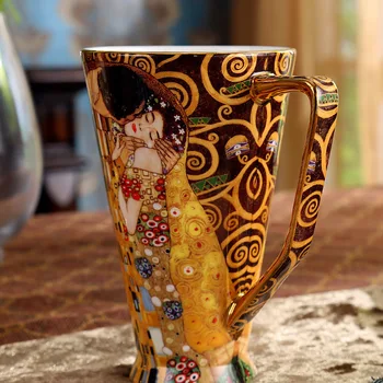 Evropski retro kosti kitajske znamke skodelico vode velike zmogljivosti, ustvarjalni modni lepe keramično skodelico kave nekaj ljubitelje darilo pokal