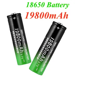 2021 Novo 18650 baterijo 3,7 V, 19800 mAh batera recargable de Li-Ion par linterna LED Caliente Nueva de Alta Calidad
