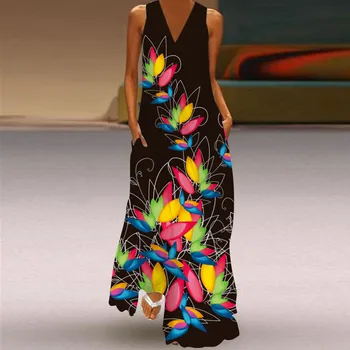 Obleko 2021 Poletje Slog, Evropski In Ameriški Modni Priljubljena Natisnjeni Z Dolgimi Rokavi Obleka Ženska Dodatki Online Trend Vroče Prodaje