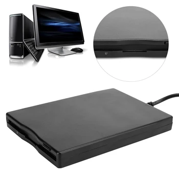Črna Disketni Pogon Disketni Bralec Prenosni Disketo Zunanji Disketni Bralnik Za operacijski sistem Windows 10 8 7 Vista XP Me 2000 SE 98