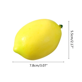 2021 Nove Umetne Limone Ponaredek Sadje Veren Simulacije Limone za Domačo Hišo Kuhinja Stranka Dekoracijo Zaslon Foto Rekviziti