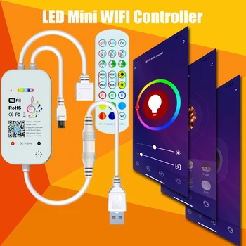 LED Trak Za TV WIFI USB Svetlobni Trak S Priključek RGB TV Osvetlitev Z Daljinskim upravljalnikom Smart Trak delo z Alexa