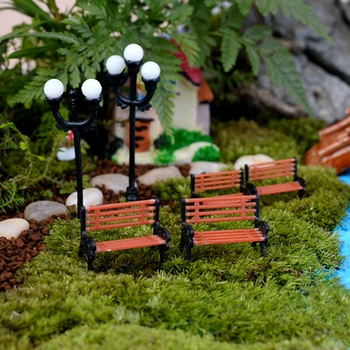 Miniaturni Klopi, Stoli Za Mikro Pokrajine Smolo Stol Obrti Succulents Bonsaj Lutka