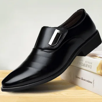 Oxford Čevlji Za Moške Obleko, Čevlji Moški Formalno Čevlji Konicami Prstov Poslovnih Poročni čevlji 2021 nova