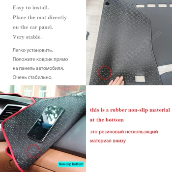 Za Nissan Terra 2018 ~ 2020 Anti-Slip Usnje Mat nadzorna plošča Pokrov Pad Dežnik Dashmat Zaščito Proti UV Preprogo Dash Dodatki