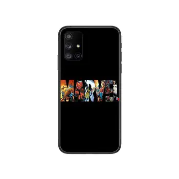 Marvel Comics Telefon Primeru Trup Za Samsung Galaxy 50 51 20 71 70 40 30 10 80 E 5G S Črno Lupino Umetnosti Celice Zalivu