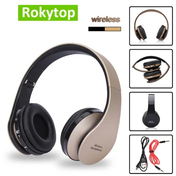 Zložljivi Hi-Fi Bluetooth Slušalke Nad Uho Žični/Brezžični Zložljive Slušalke Stereo Gaming Slušalke Igralec Nastavljiv Slušalke