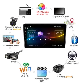 Runningnav Za Toyota Corolla E120 e 120 Android Avto Radio Multimedijski Predvajalnik Videa, GPS Navigacijo