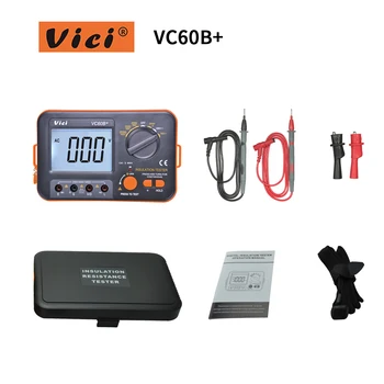 VC60B+ Digitalni Izolacijska Upornost Tester LCD 1000V Megger Izolacija 0-2000M Ohm Visoke Napetosti Kratkega stika Vhod Alarm