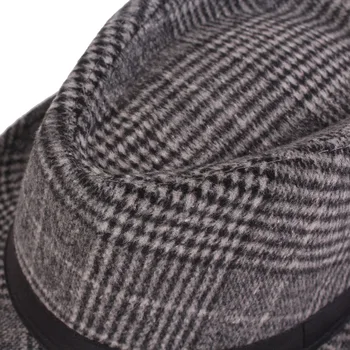 Vroče Prodaje 2019 nove Modne moške fedoras ženska moda in ženske jazz klobuk Zimo črno volnene mešanice skp prostem priložnostne klobuk gorras