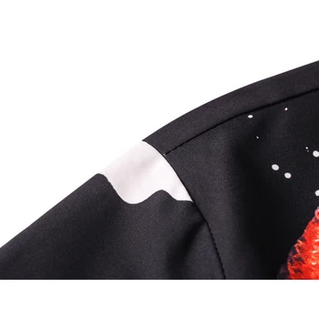 Temno Ikona Stožec Sladoled Natisnjeni Prevelik Majica za Moške Poletne Kratek Rokav Moške Majice Polo Črna