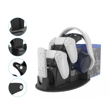 Dvojno Krmilnik za Igre Držalo za Nintendo Stikalo Pro PS5 PS4 Xbox Serije S X Ene Slušalke Stojala Igre Disc Rack Dodatki