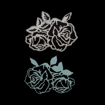 1pc Velike Velikosti Rose Cvet Kovinski Jekla za Rezanje Umre Matrica voščilnico Dekoracijo DIY Scrapbooking Papir Foto Reliefi Obrti