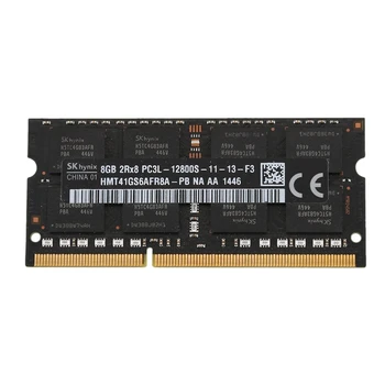 DDR3L 8GB 1600MHz PC3L-12800S RAM SODIMM Pomnilnik nizkonapetostni 1.35 V 204-PIN za Prenosnik Prenosnik(Black)