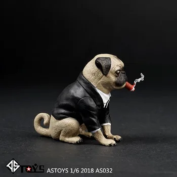 ASTOYS 1/6 2018 AS032 Pug Cigar Pes Slika Model Scene Pripomočki Rekviziti Fit 12