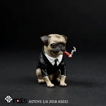 ASTOYS 1/6 2018 AS032 Pug Cigar Pes Slika Model Scene Pripomočki Rekviziti Fit 12