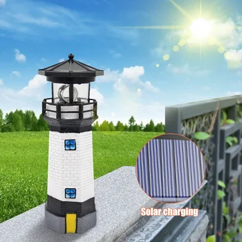 Svetilnik Sončne Svetlobe LED Vrtno Ograjo na Prostem Smart Sensor Obračanje Lučka LED Sončne svetlobe za Vrt, Dvorišče Dekoracijo Dropship