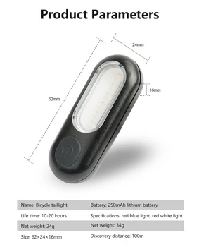 Novo COB Kolo Kolo Svetlobe USB LED Polnilna Nastavite Gorsko Kolesarskih Prednji Smerniki Žarnice Svetilka Kolesarske Opreme Rep Svetlobe